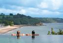 What a view! Gazing out over Saundersfoot from the St Brides Spa Hotel's infinity pool.