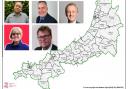 There are now five candidates in Ceredigion Preseli, from top left: Tomos Barlow, Mark Williams, Ben Lake, Jackie Jones, and Aled Thomas. Pictures: Candidate’s own/Pembrokeshire County Council/ Boundary Commission.