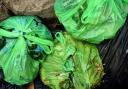 The rubbish which was fly-tipped in Ruthin