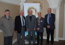 Pictured are: Rotarian Pat Russell, Rtn Harold James who organised the evening, Edward Perkins, President Ken Chung and Vice President Robert McLaren.