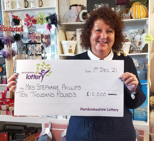 the winner was Mrs Stephanie Phillips from Whitland