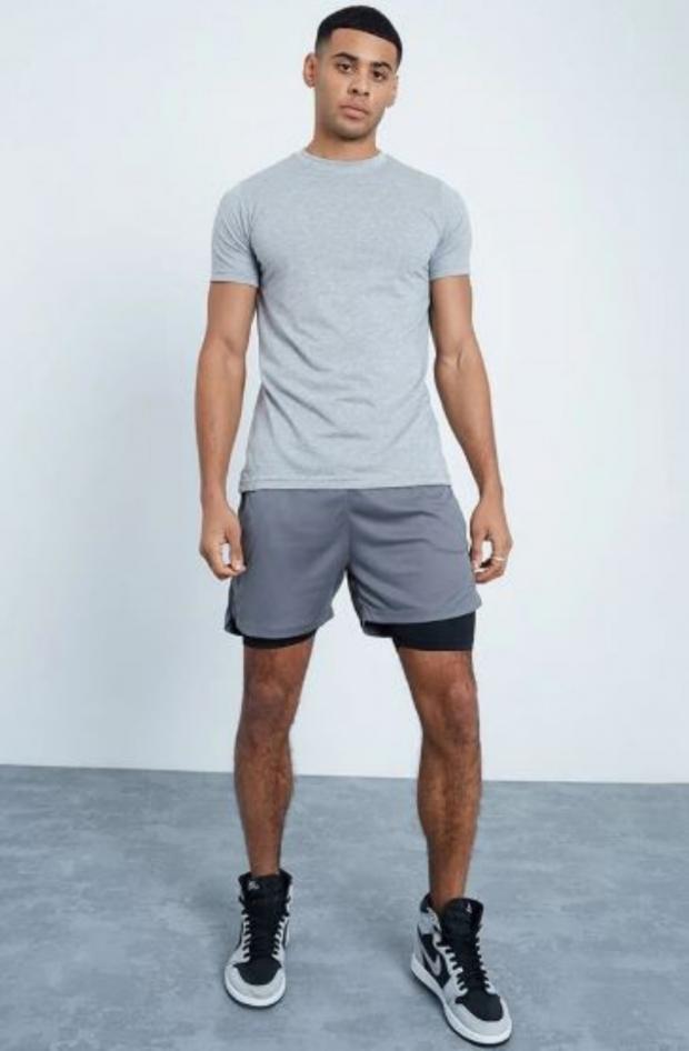 Western Telegraph: Grey Active 2 In 1 Shorts (I Saw It First)