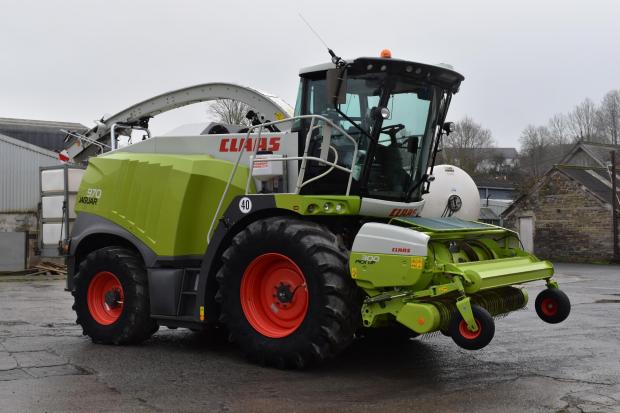 2016 Claas Jaguar 970 Forage Harvester, with an estimate of £110,000-£130,000