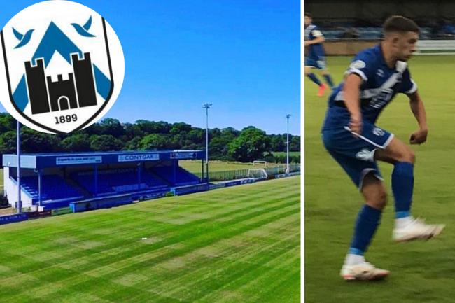 Star striker for Haverfordwest County AFC Ben Fawcett has handed in a transfer request