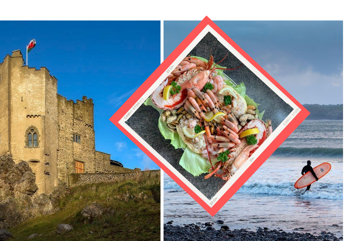 Seafood, surf and superb sights are amongst the 'posh list' attributes of Newgale and Roch