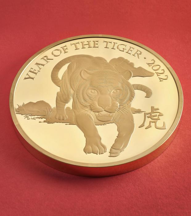 Western Telegraph: This gold coin weighs 8kg (Royal Mint/PA)