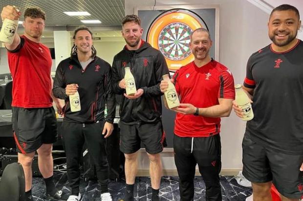 The Welsh rugby team is enjoying Pembrokeshire's good stuff
