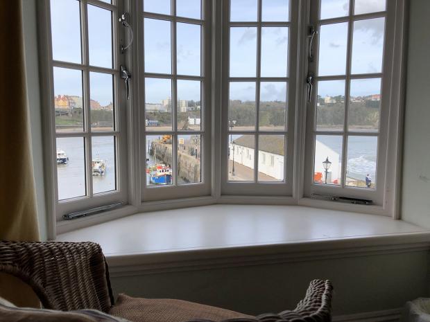 Western Telegraph: The trust's first property is Harriet's House, overlooking Tenby harbour