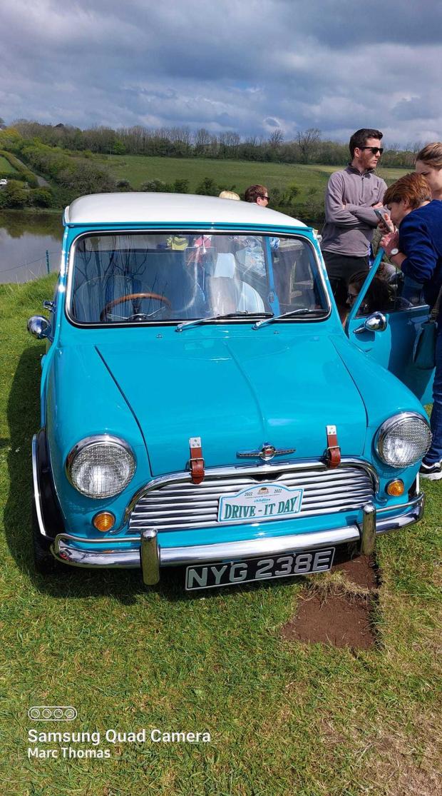 Western Telegraph: Electric blue car. Picture: Marc Thomas