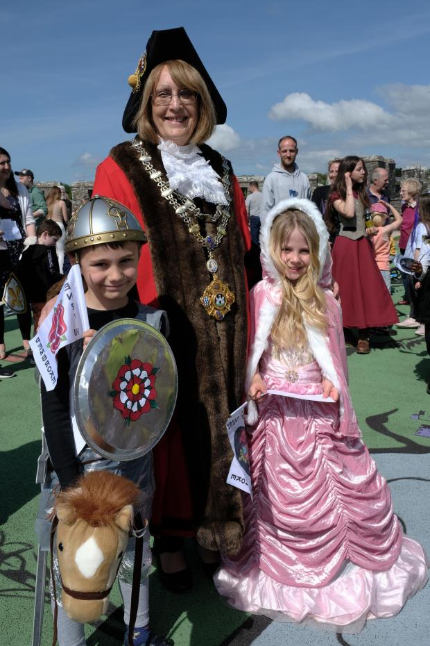 Western Telegraph: There were prizes for the best-dressed knight and princess. Picture: Martin Cavaney Photography