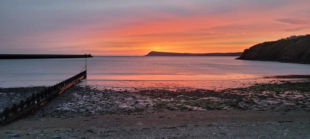 Western Telegraph: Goodwick sunrise. Picture: Jean Vaughan