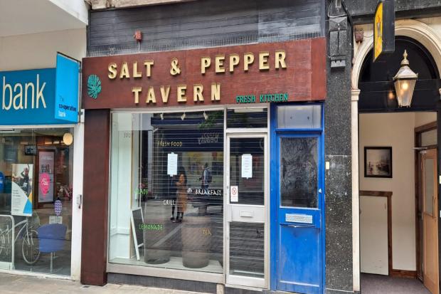 Salt and Pepper Tavern on Commercial Street in Newport city centre.