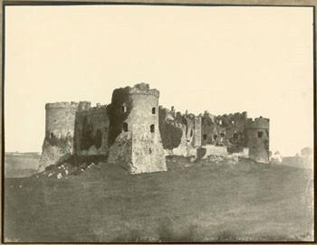 Western Telegraph: Carew Castle 1855-60. Picture: National Museum of Wales