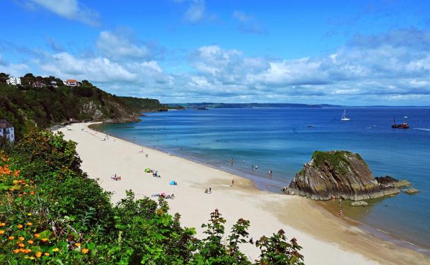 Western Telegraph: Tenby's magnificent North Beach. Picture: Gareth Davies Photography