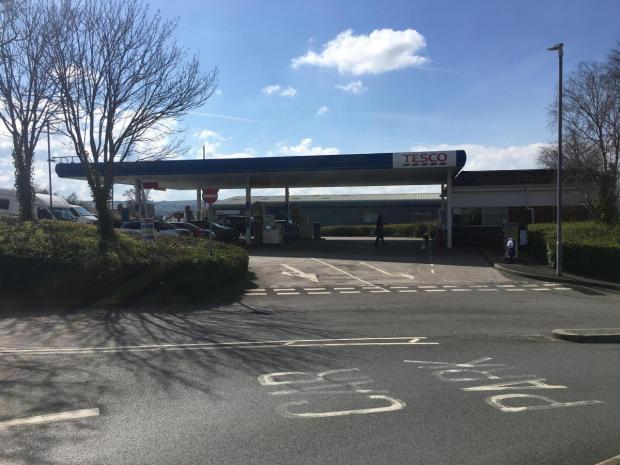 Western Telegraph: Tesco petrol station in Cardigan
