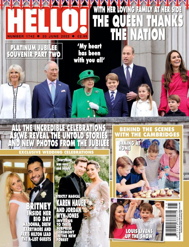 Western Telegraph: Handout issued by Hello! of the front cover of their latest edition to go with SHOWBIZ Hauer. Issue date: Monday June 13, 2022. PA Photo. See PA story SHOWBIZ Hauer . Photo credit should read: Hello!/PA Wire ..NOTE TO EDITORS: This handout photo may only