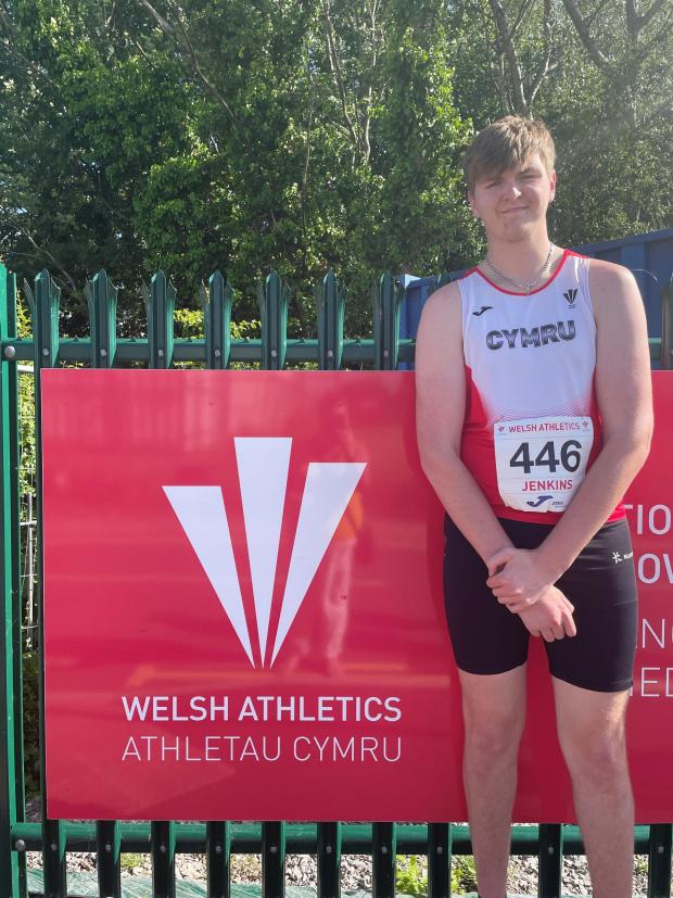 Western Telegraph: Michael Jenkins at the Welsh Championships on Saturday