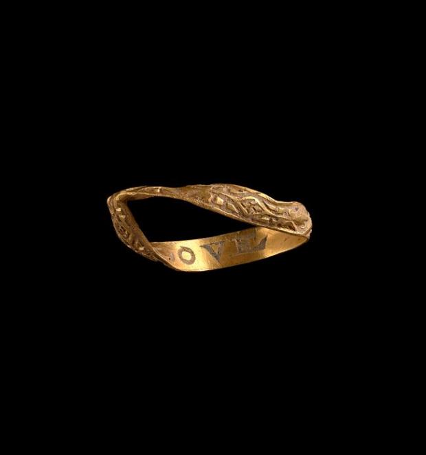 Western Telegraph: The gold fede ring found near Wiston. Picture: National Museum of Wales