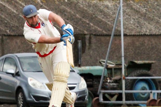 Saundersfoot's Danny Caine made a century in a rain-affected weekend. Photo Susan McKehon