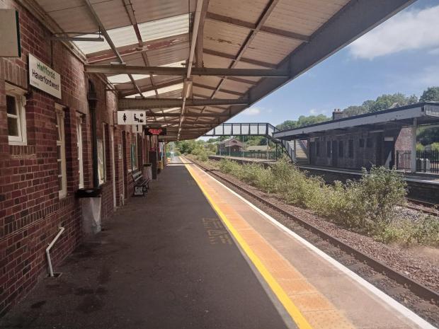 Western Telegraph: Haverfordwest train station, like a scene from a post-apocalyptic movie