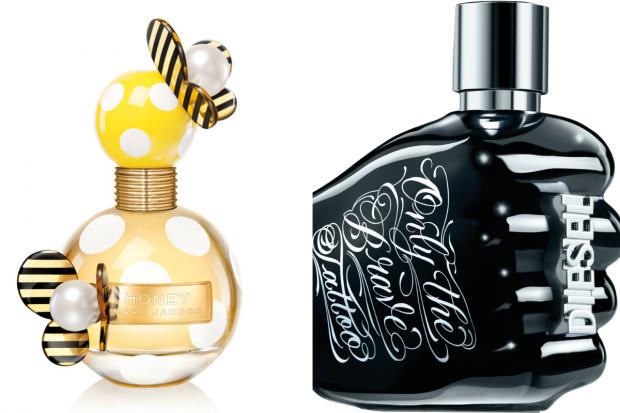 Western Telegraph: (Left) Marc Jacobs Honey EDP and (right) Diesel Only the Brave Tattoo EDT (The Perfume Shop/Canva)