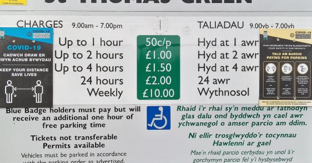 Western Telegraph: St Thomas car park charges that could serve as basis for Dew Street rates