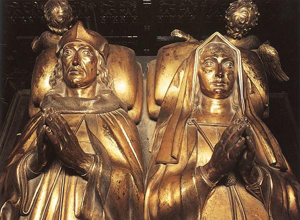 Western Telegraph: Henry VII and the effigies of his wife Elizabeth at Westminster Abbey.  Photo: Flickr