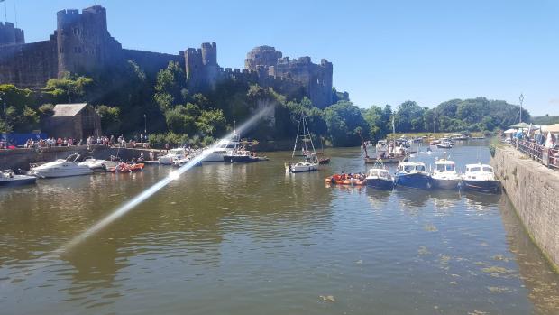 Western Telegraph: The famous Pembroke Castle in the background.  Image by Anna Strzelecki