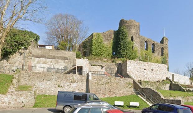 Western Telegraph: Haverfordwest Castle, where the artwork was found