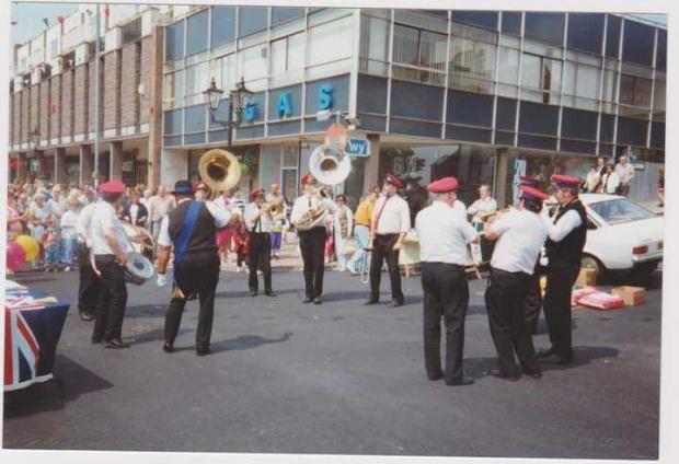 Western Telegraph: Undated image of the Mardi Gras Marching Band in Milford Haven.  Photo: Jeff Dunn