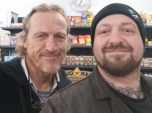 Game of Thrones star drops in to west Wales butchers shop! 