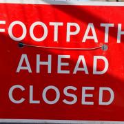 The footpath will be closed for around nine weeks