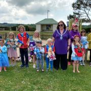 Local children and their teddies enjoyed a royal Teddy Bear's Picnic to kick start the jubilee celebrations. Picture: Western Telegraph