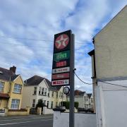 The price of fuel at Texaco in Milford Haven