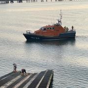 The Angle Lifeboat was called to rescue the diver near the Dakotian buoy in Dale