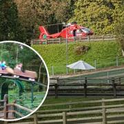 The Health and Safety Executive is investigating today's incident at Oakwood Theme Park which saw a man being airlifted to hospital.