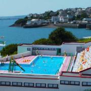 A model of the former Milford Haven lido made by  rian Phillips which is currently on view in Milford Haven Museum