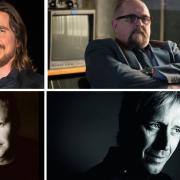 Pembrokeshire actors Christian Bale (Picture: Dominic Lipinski/PA Wire), Charles Cole, Rhys Ifans and Geraint Wyn Davies (Picture: IMDB) and their upcoming projects.