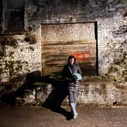 Project founder Gitti Coats in front of the derelict warehouse. Picture: Haverhub