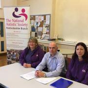 Pictured, from left: Isobel Sutcliffe, local Assembly Member Paul Davies and Helen Brandrick at one of Paul’s Autism Advice Surgeries. Picture: Welsh Conservatives.