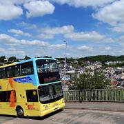 Take your seat on the double-decker for views of coast and countryside between Tenby and Saundersfoot.