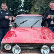 2023 Rally Bro Preseli winners Gethin Dafis and Llŷr Davies.