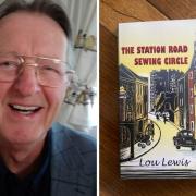 Lou Lewis (L) has had first novel The Station Road Sewing Circle published