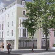 The proposed development at Tenby’s former Royal Mail sorting office.
