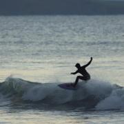 Josie Hawkes has won the u14s, u16s and u18s at the Welsh National Surfing Championships. the