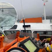 Angle RNLI were called out to a person in the water on Monday and a stranded boat on Sunday.