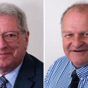 Councillor Huw Murphy (right) could become Pembrokeshire County Council Leader if a vote of no confidence in Cllr David Simpson (left) succeeds.