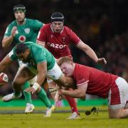 Rhys Carre in action for Wales against Ireland in the Six Nations