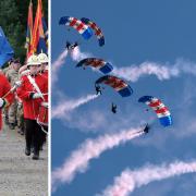 The RAF Falcons parachute display team and the Swansea Pipe Band will be amongst the attractions.