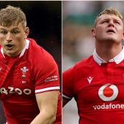 Wales’ Jac Morgan (left) and Dewi Lake will be co-captains for the Rugby World Cup (Nigel French/Joe Giddens/PA)